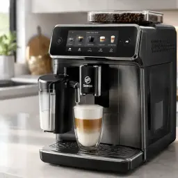 Nowy ekspres Saeco przygotowuje latte macchiato. Dowiedz się, jak wyczyścić ekspres do kawy Saeco, aby cieszyć się idealnym smakiem.